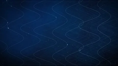 Elegant Abstract Blue Lines Motion Background 库存影片 344056771