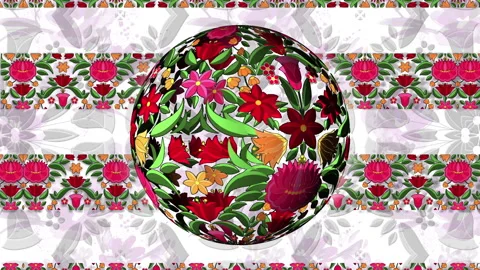 Elegant abstract flourish pattern animation Video stock 147105183