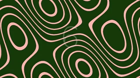 Elegant abstract flow lines on dark emerald green backdrop Stock Footage 342205627