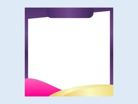 Elegant Abstract Frame Template for Text or Image Display Stock Illustration