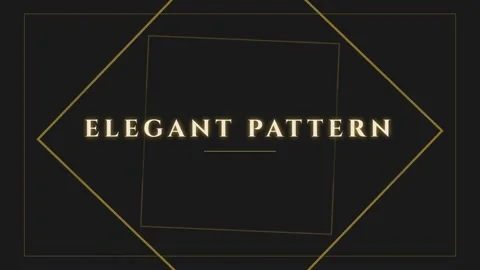 Elegant Abstract Geometric Pattern Design on Dark Background Stock Footage 336805196