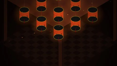 Elegant abstract gold frame border for video background overlay design Stock Footage 344640367
