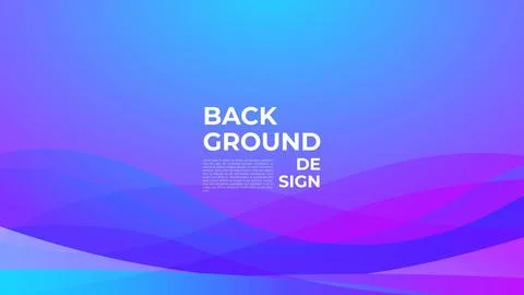 Elegant Abstract Gradient Background. Blue and Purple Wave Wallpaper Stock Illustration