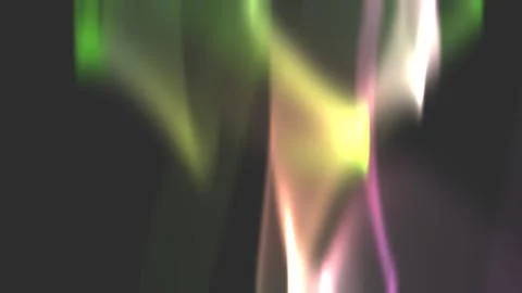 Elegant Abstract Light Trails with Soft Green, Pink, and Yellow Hues Stock Illustration