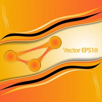 Elegant  abstract orange background イラスト素材