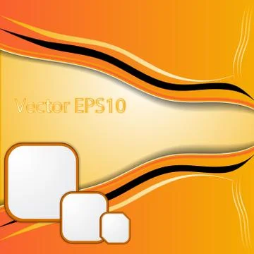 Elegant  abstract orange background Stock Illustration