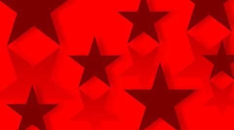 Elegant abstract red background, with dark red star pattern. modern geometry  Illustrazione stock