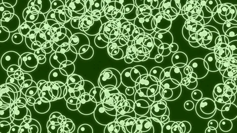 Elegant abstract seamless circle pattern connecting nodes texture background Stock Footage 339776125