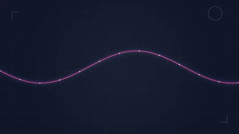 Elegant abstract sinusoidal wave visualization showing smooth data flow pat.. Stock Footage 344638740