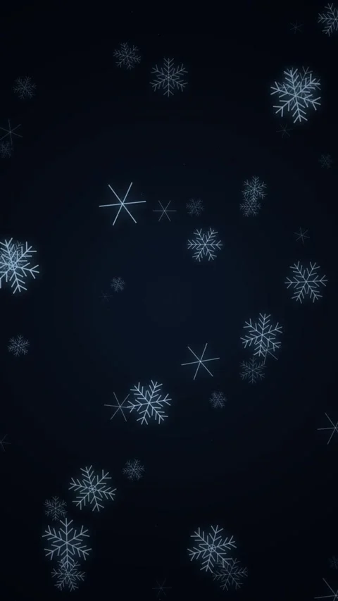 Elegant abstract snowfall texture on dark midnight blue backdrop with magic.. Stock Footage 344935814