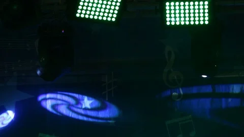 Elegant Abstract Soft Motion Background Light Bokeh. Blurred Stage Lights. Video stock 85686216