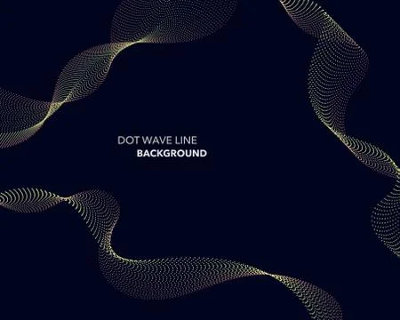 Elegant abstract vector dot wave line futuristic style background template 스톡 일러스트