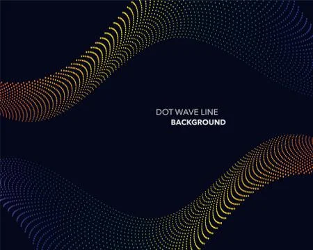 Elegant abstract vector spectrum rainbow gradient wave dot line futuristic st 스톡 일러스트