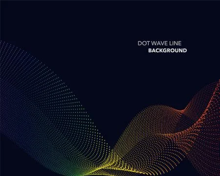 Elegant abstract vector spectrum rainbow gradient wave dot line futuristic st 스톡 일러스트