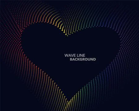 Elegant abstract vector spectrum rainbow gradient wave dot line futuristic st 스톡 일러스트