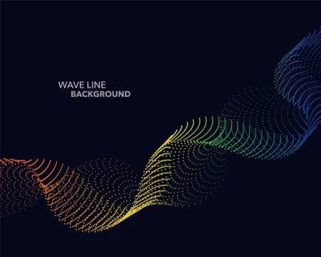 Elegant abstract vector spectrum rainbow gradient wave dot line futuristic st 스톡 일러스트