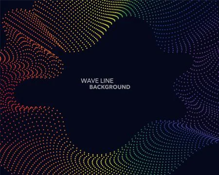 Elegant abstract vector spectrum rainbow gradient wave dot line futuristic st 스톡 일러스트