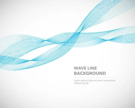 Elegant abstract vector wave line futuristic style background template Illustrazione stock