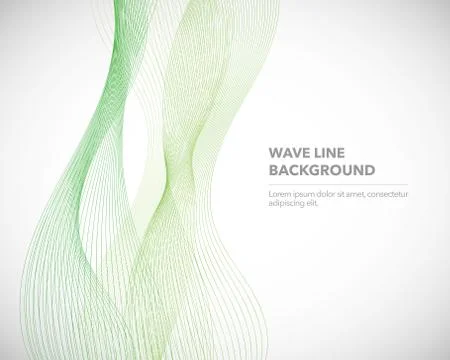 Elegant abstract vector wave line futuristic style background template Stock Illustration
