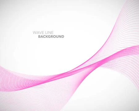 Elegant abstract vector wave line futuristic style background template Stock Illustration
