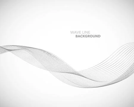 Elegant abstract vector wave line futuristic style background template Stock Illustration