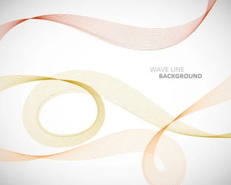 Elegant abstract vector wave line futuristic style background template Stock Illustration
