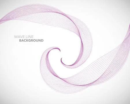Elegant abstract vector wave line futuristic style background template Stock Illustration