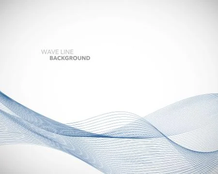 Elegant abstract vector wave line futuristic style background template Stock Illustration