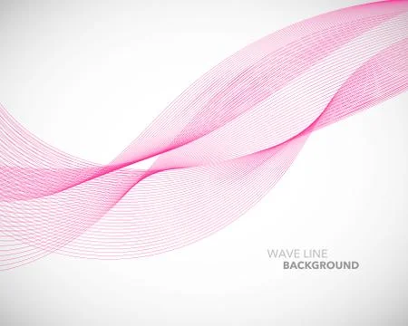 Elegant abstract vector wave line futuristic style background template Illustrazione stock