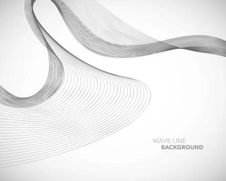 Elegant abstract vector wave line futuristic style background template Illustrazione stock