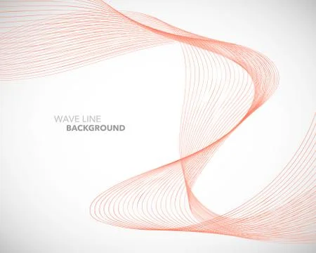Elegant abstract vector wave line futuristic style background template Stock Illustration