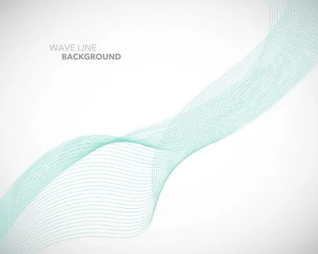Elegant abstract vector wave line futuristic style background template Illustrazione stock