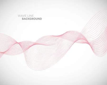 Elegant abstract vector wave line futuristic style background template Stock Illustration