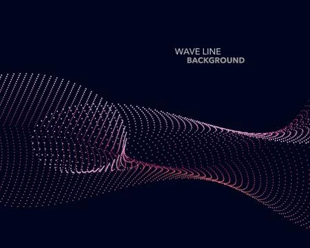 Elegant abstract vector web gradient dot wave line futuristic style backgroun 스톡 일러스트