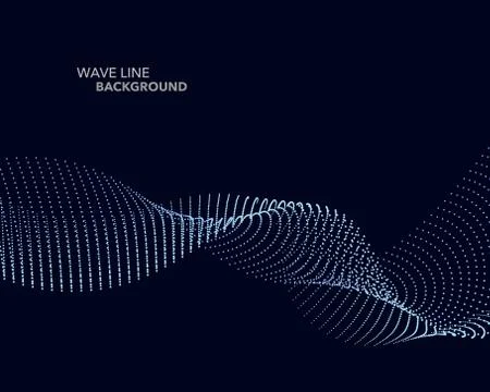 Elegant abstract vector web gradient dot wave line futuristic style backgroun 스톡 일러스트