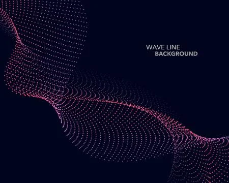 Elegant abstract vector web gradient dot wave line futuristic style backgroun 스톡 일러스트