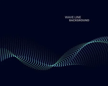 Elegant abstract vector web gradient dot wave line futuristic style backgroun 스톡 일러스트