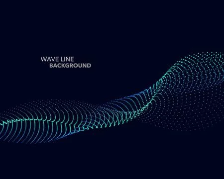 Elegant abstract vector web gradient wave dot line futuristic style backgroun 스톡 일러스트