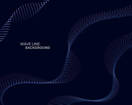 Elegant abstract vector web gradient wave dot line futuristic style backgroun イラスト素材