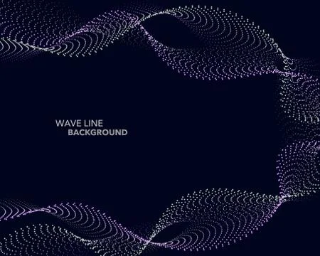 Elegant abstract vector web gradient wave dot line futuristic style backgroun 스톡 일러스트