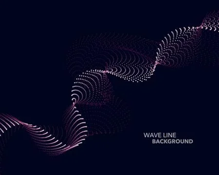 Elegant abstract vector web gradient wave dot line futuristic style backgroun 스톡 일러스트