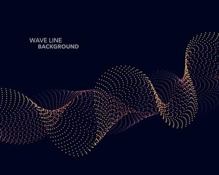 Elegant abstract vector web gradient wave dot line futuristic style backgroun Illustrazione stock