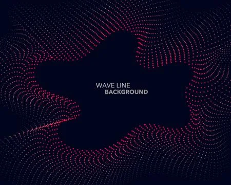 Elegant abstract vector web gradient wave dot line futuristic style backgroun Illustrazione stock