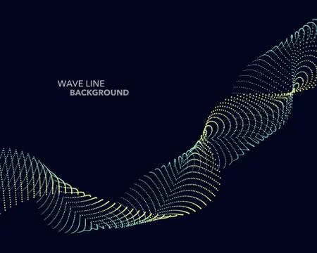 Elegant abstract vector web gradient wave dot line futuristic style backgroun 스톡 일러스트