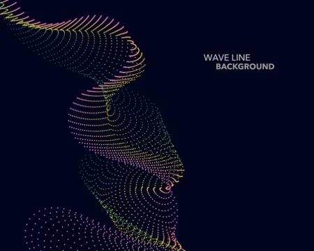 Elegant abstract vector web gradient wave dot line futuristic style backgroun 스톡 일러스트