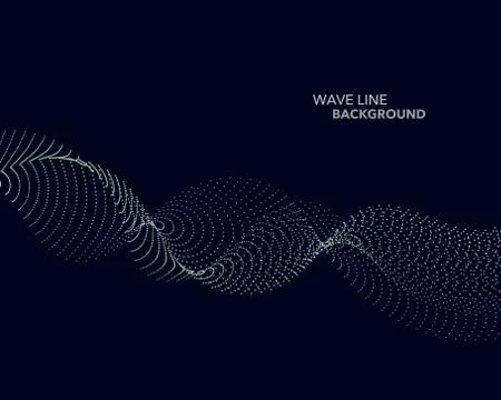 Elegant abstract vector web gradient wave dot line futuristic style backgroun 스톡 일러스트