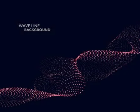 Elegant abstract vector web gradient wave dot line futuristic style backgroun 스톡 일러스트