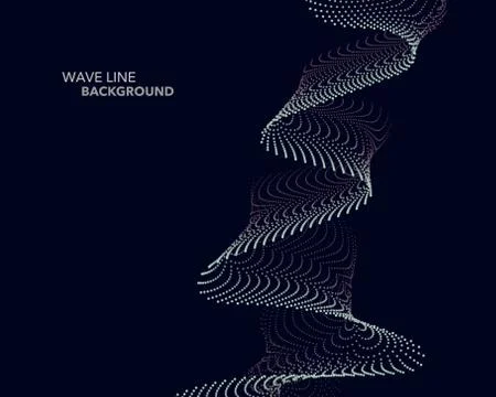 Elegant abstract vector web gradient wave dot line futuristic style backgroun 스톡 일러스트