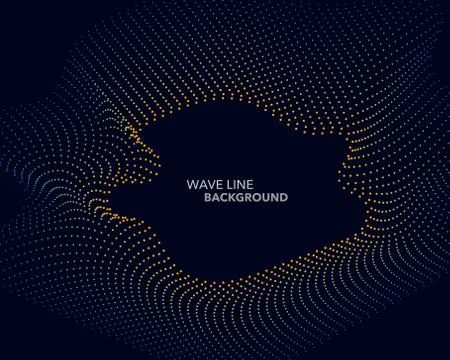Elegant abstract vector web gradient wave dot line futuristic style backgroun 스톡 일러스트