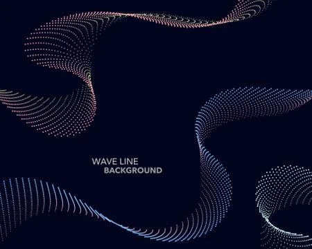 Elegant abstract vector web gradient wave dot line futuristic style backgroun 스톡 일러스트